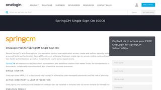 SpringCM Single Sign On (SSO) - Active Directory Integration - LDAP ...