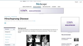 Hirschsprung Disease - Medscape eMedicine
