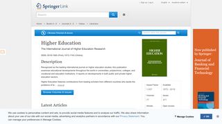 Higher Education - Springer