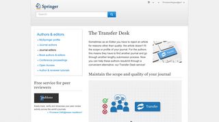 The Springer Transfer Desk