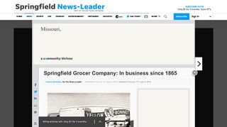 Springfield Grocer Company: In business since 1865