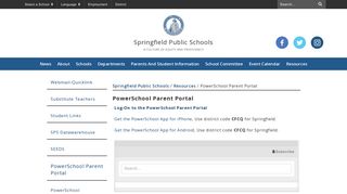 Powerschool-Parents - Springfield Public Schools