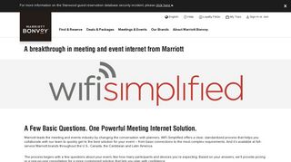 WiFi Simplified - Marriott Rewards