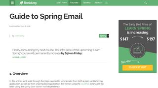 Guide to Spring Email | Baeldung