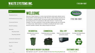 Waste Systems Inc.: Home