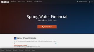 Spring Water Financial Santa Rosa CA, 95403 – Manta.com
