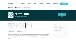 Sprinklr App Integration with Zendesk Support