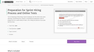 Practice Sprint Interview and Online Assessments - JobTestPrep