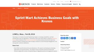 Sprint Mart Achieves Business Goals with Kronos | Kronos