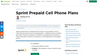 Sprint Prepaid Cell Phone Plans - NerdWallet