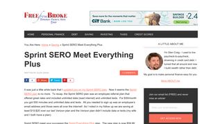 Sprint SERO Meet Everything Plus - Free From Broke
