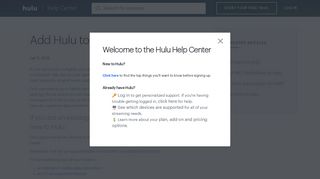Add Hulu to your Sprint plan - Hulu Help
