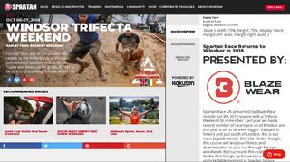Spartan Race Inc. Obstacle Course Races | Windsor Trifecta Weekend ...