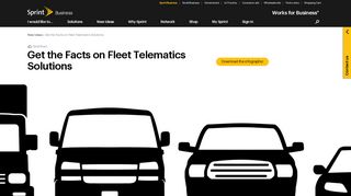 Get the Facts on Fleet Telematics Solutions - Sprint Business
