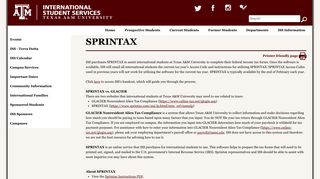 International Student Services - SPRINTAX
