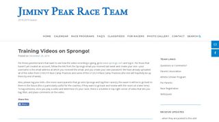 Training Videos on Sprongo! | Jiminy Peak Race Team