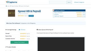 Sprout HR & Payroll Reviews and Pricing - 2019 - Capterra