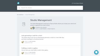 Studio Management | Sprout Studio Help Center