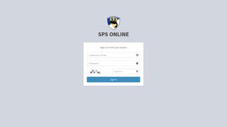 SPS - ONLINE | Log in