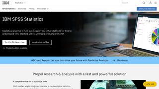 IBM SPSS Statistics Overview