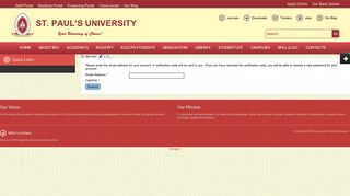 Click to Login - St. Paul's University