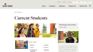 Current Students - Seattle Pacific University