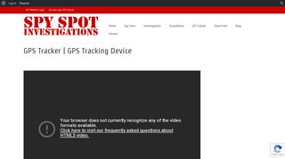 GPS Tracker | GPS Tracking Device - Spy Spot