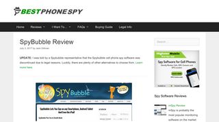 SpyBubble Review - Spy Apps