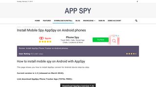 Download & Install AppSpy Phone Tracker on Android phones