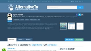 Spy1Dollar Alternatives and Similar Apps - AlternativeTo.net