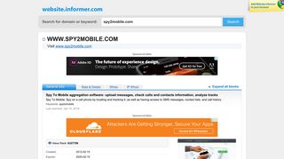 spy2mobile.com at WI. Spy To Mobile aggregation software: upload ...