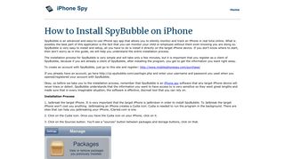How to Install SpyBubble on iPhone - iPhone Spy App
