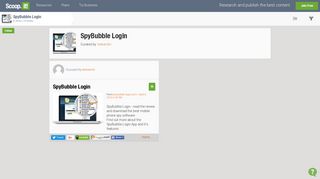 SpyBubble Login | Scoop.it