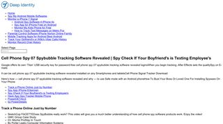 Cell Phone Spy 07 Spybubble Tracking Software Revealed | Spy ...
