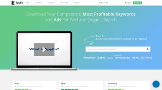 SpyFu - Competitor Keyword Research Tools for AdWords PPC & SEO