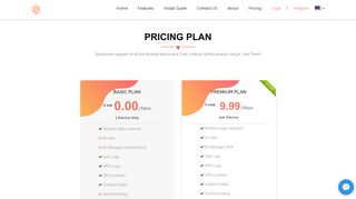 Plan & Pricing SpyHuman | $9.99/Month | No root Required | 100 ...