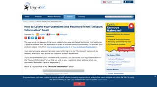 How to Locate Your Username and Password in the 'Account ...