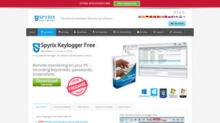 Keylogger Free Download: Spyrix Keylogger Free