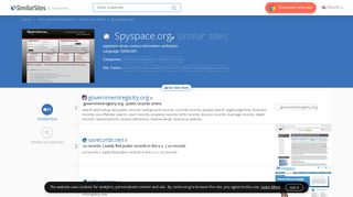 40 Similar Sites Like Spyspace.org - SimilarSites.com