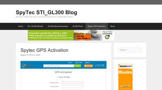 Spytec GPS Activation – SpyTec STI_GL300 Blog