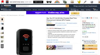 Amazon.com: Spy Tec STI GL300 Mini Portable Real Time Personal ...