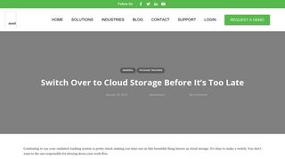 Switch to Cloud Storage | Article | SqBx Package Tracking