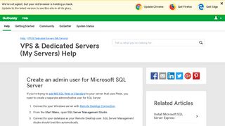 Create an admin user for Microsoft SQL Server | VPS & Dedicated ...