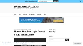 How to Find Last Login Date of a SQL Server Login?