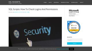 SQL Scripts: How To Check Logins And Permissions - SQL Nuggets