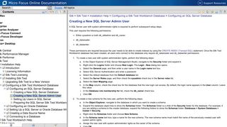Creating a New SQL Server Admin User - Micro Focus Documentation