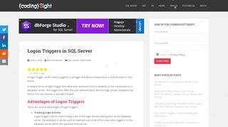 Logon Triggers in SQL Server | {coding}Sight