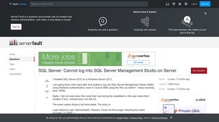login - SQL Server: Cannot log into SQL Server Management Studio ...