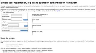 Simple PHP+SQLite user registration, log-in and operation ... - Pomax