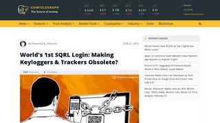 World's 1st SQRL Login: Making Keyloggers & Trackers Obsolete?